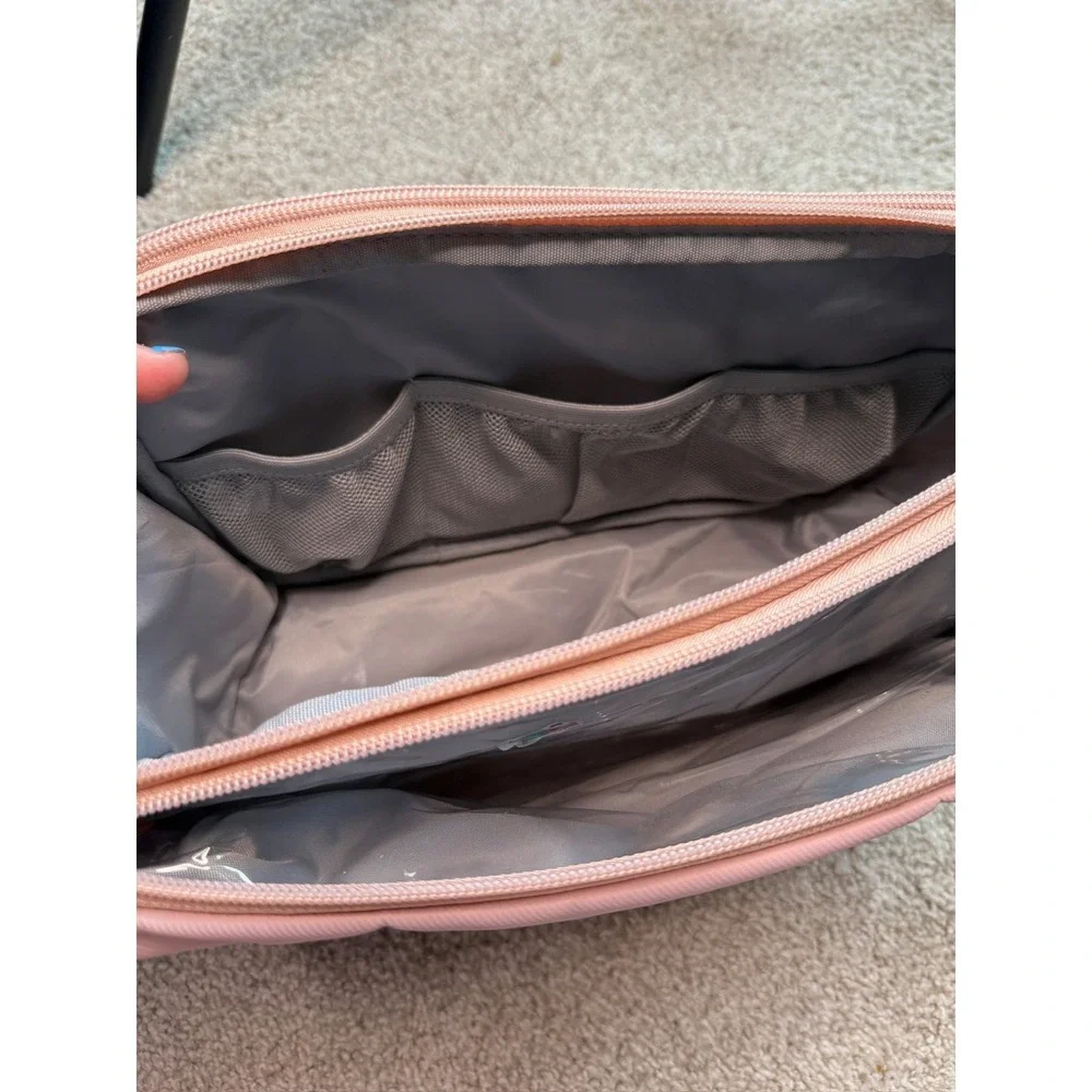 BAGSMART Toiletry Bag Travel Makeup‎ Cosmetic Bag Organizer Pink
